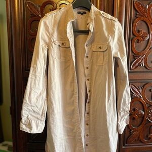 GAP Safari Beige Collared Shirt Dress